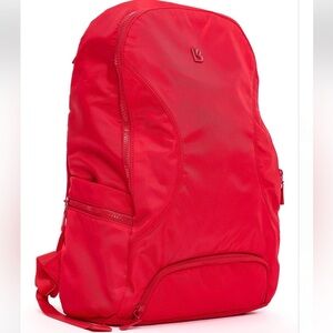 Buffbunny Collection Game Changer Backpack Lipstick Red food prep slot gym bag